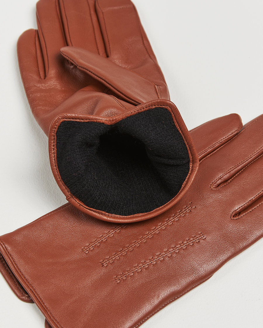 Men | BOSS BLACK Hainz Leather Gloves Medium Brown | BOSS BLACK | Hainz Leather Gloves Medium Brown