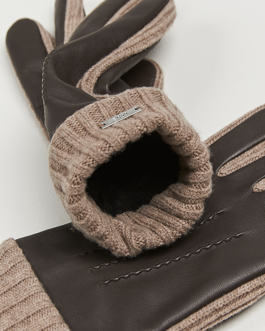 Men | BOSS BLACK Hyden Leather Gloves Dark Brown | BOSS BLACK | Hyden Leather Gloves Dark Brown