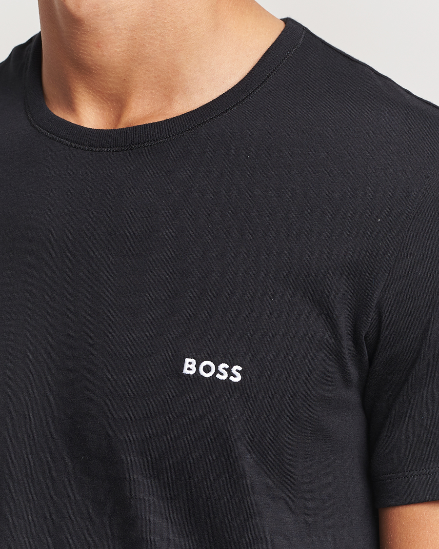 Men | T-Shirts | BOSS BLACK | 3-Pack Crew Neck T-Shirt Black/Navy/Green
