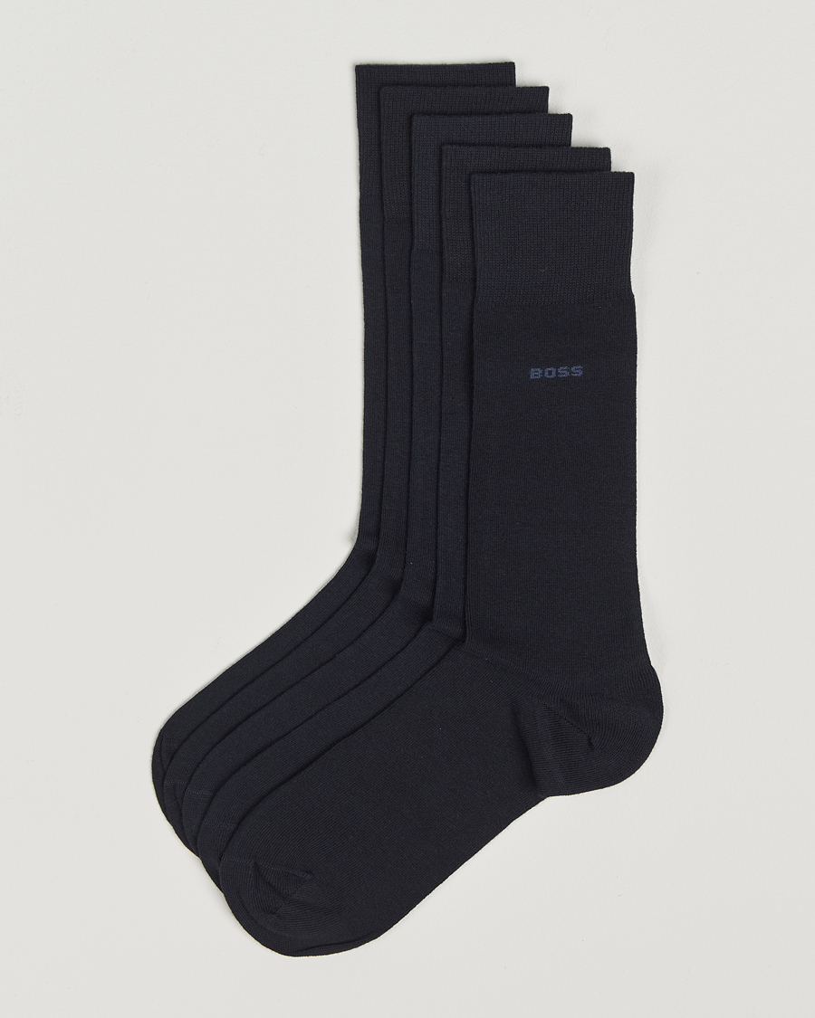 Men | Underwear & Socks | BOSS BLACK | 5-Pack RS Uni Socks Dark Blue
