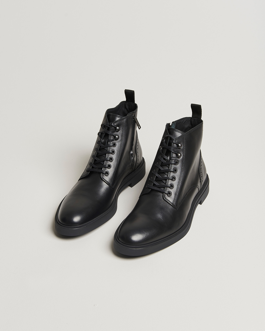 Men | BOSS BLACK Calev Leather Boot Black | BOSS BLACK | Calev Leather Boot Black
