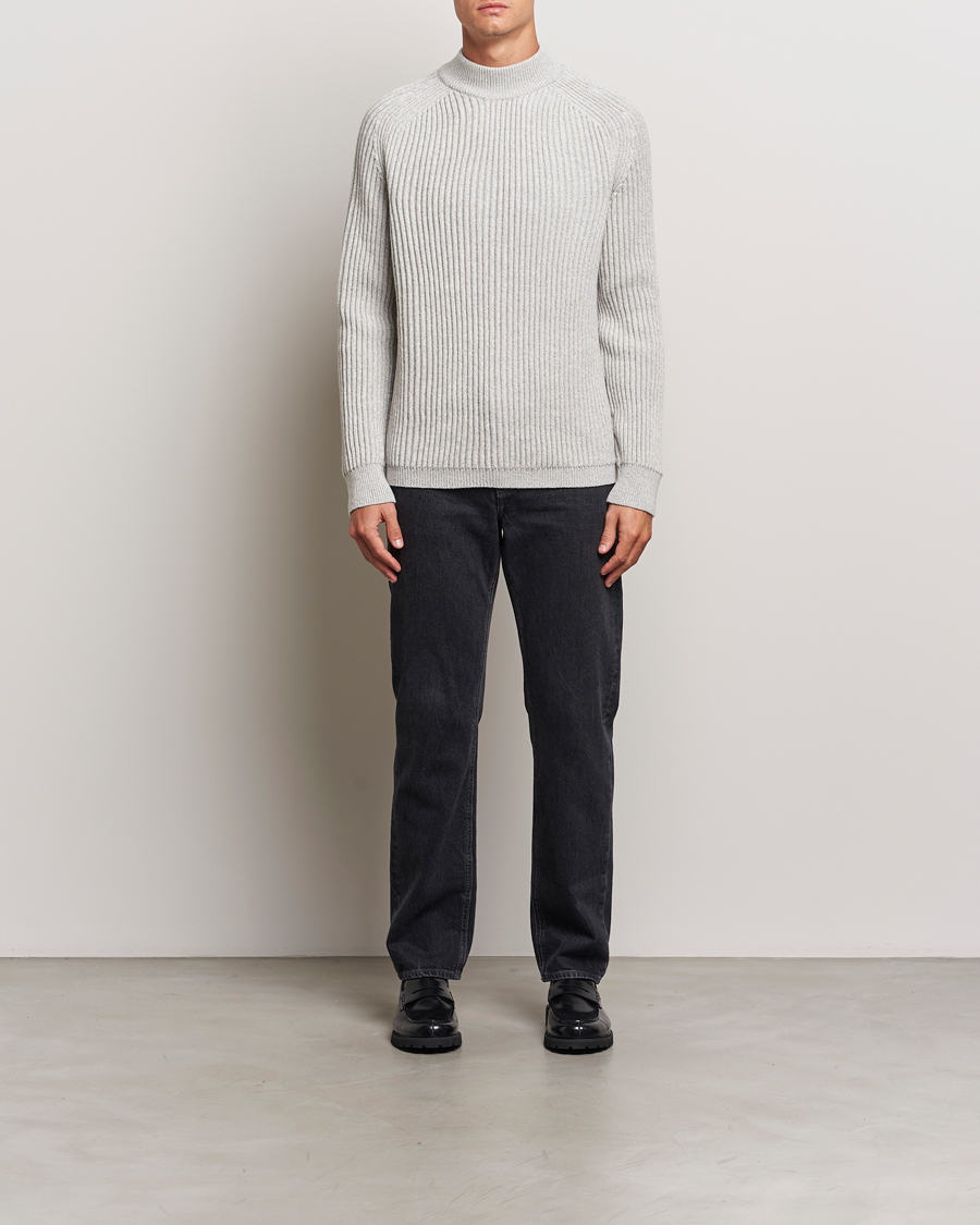 Men | Sweaters & Knitwear | BOSS ORANGE | Kearth Rib Knitted Polo Light Beige