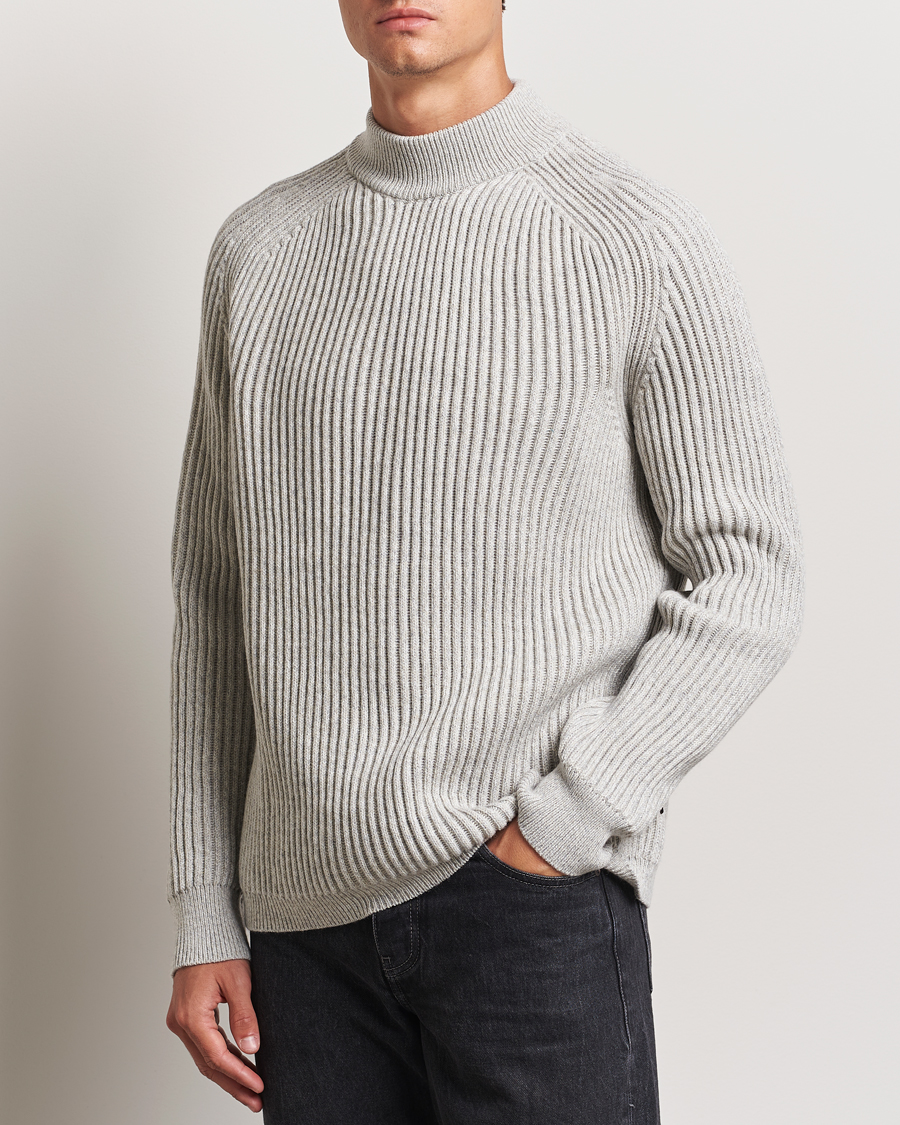 Men | Sweaters & Knitwear | BOSS ORANGE | Kearth Rib Knitted Polo Light Beige