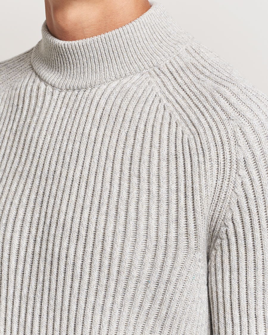 Men | Sweaters & Knitwear | BOSS ORANGE | Kearth Rib Knitted Polo Light Beige