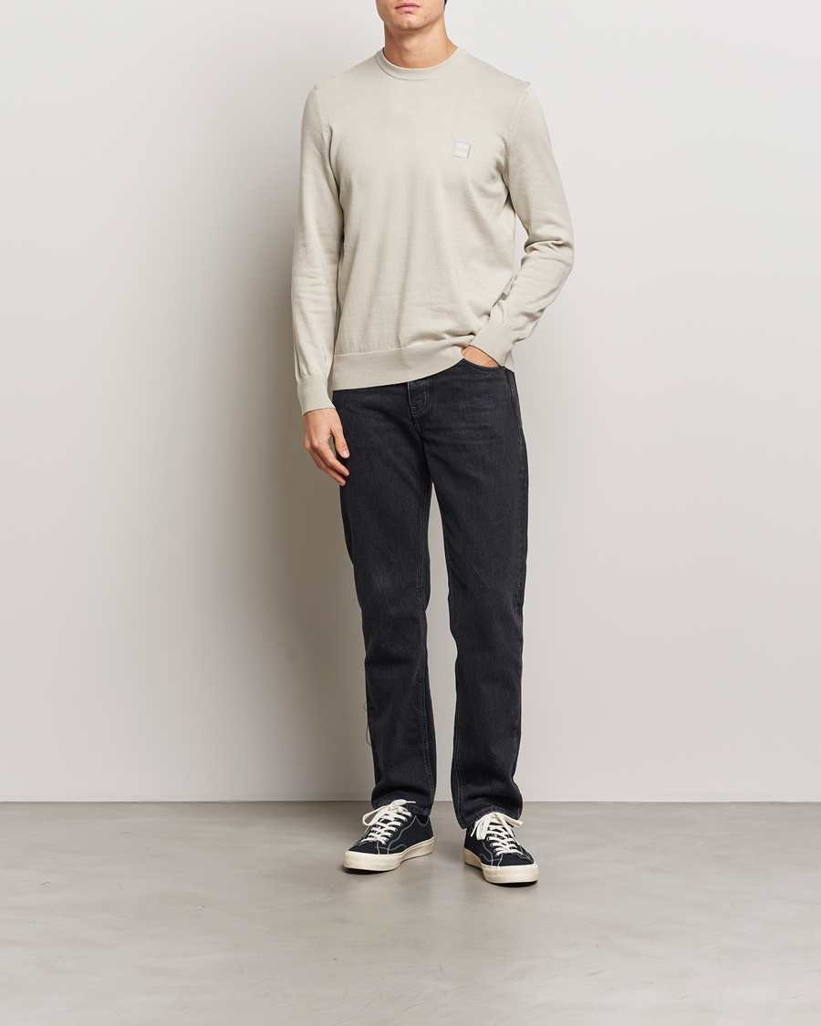 Men | Sweaters & Knitwear | BOSS ORANGE | Kanovano Knitted Sweater Light Beige