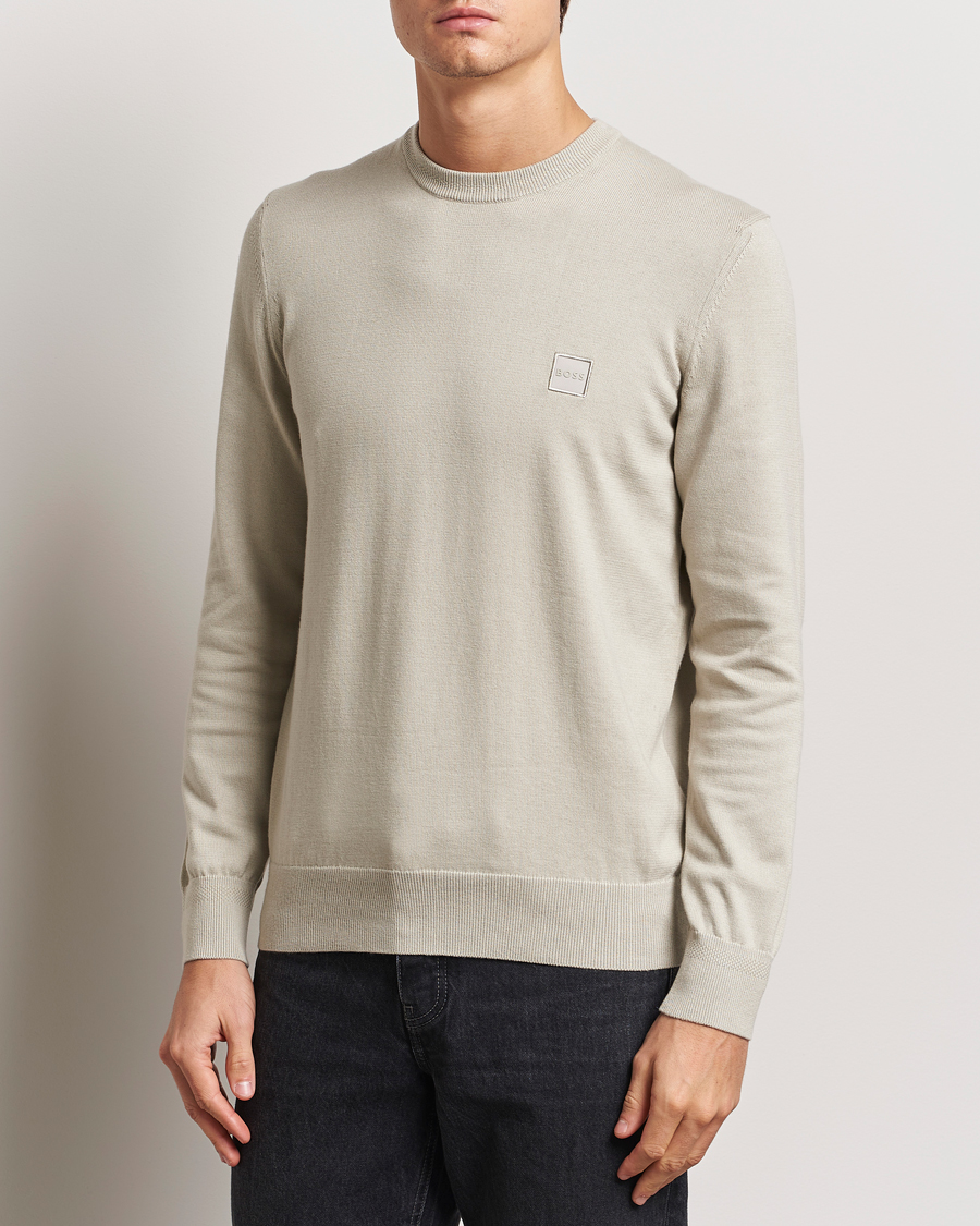 Men | Sweaters & Knitwear | BOSS ORANGE | Kanovano Knitted Sweater Light Beige