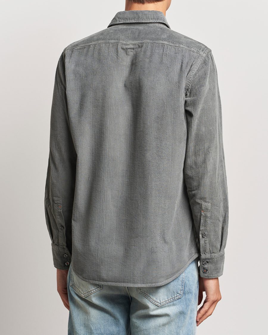 Men | Shirts | BOSS ORANGE | Relegant Corduroy Shirt Open Grey