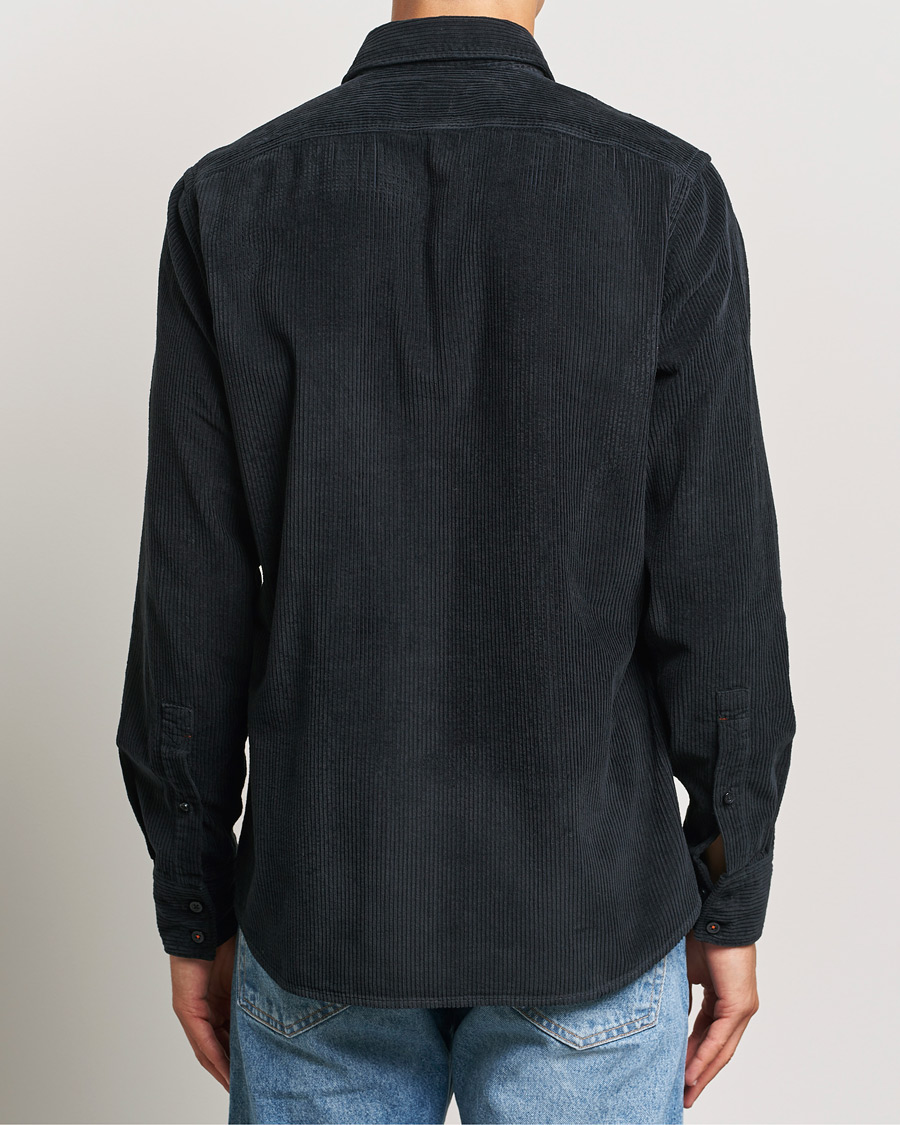 Men | Shirts | BOSS ORANGE | Relegant Corduroy Shirt Dark Blue
