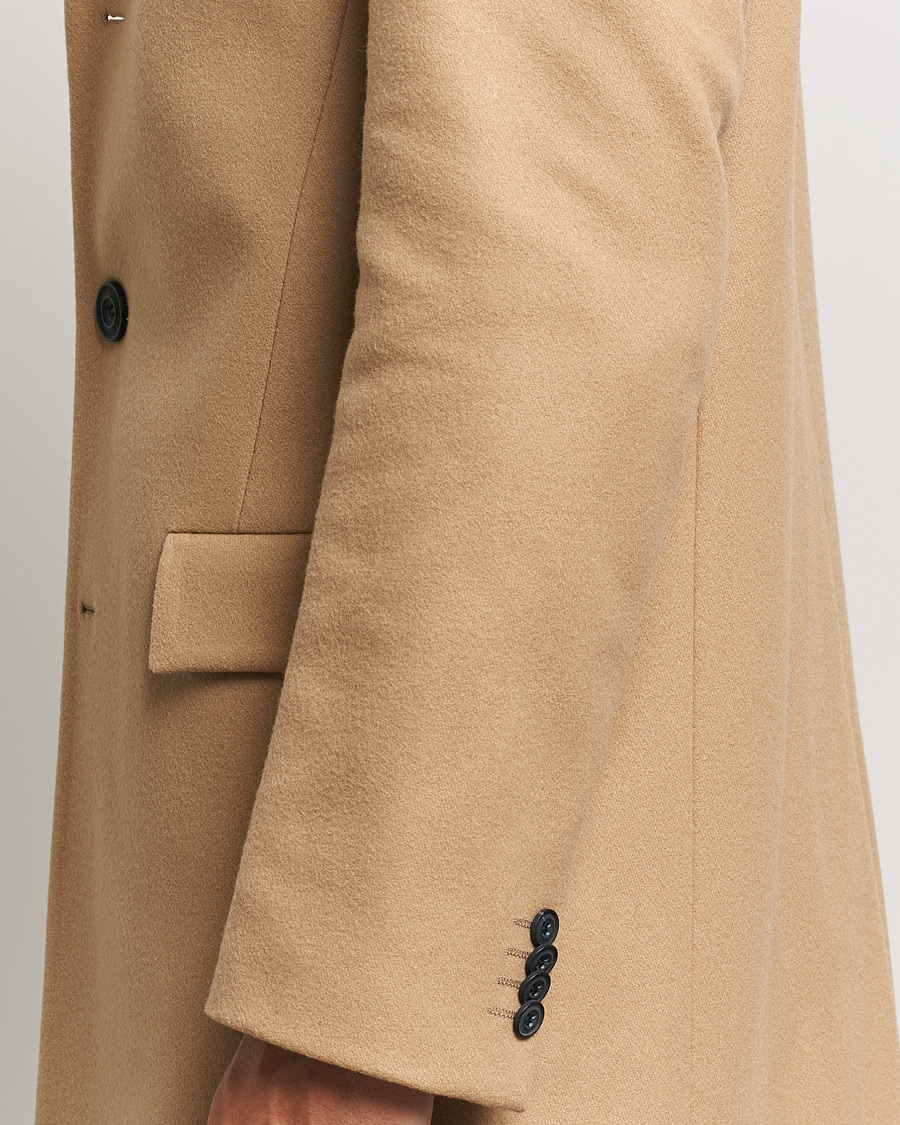Men | Coats & Jackets | HUGO | Migor Wool Coat Medium Beige