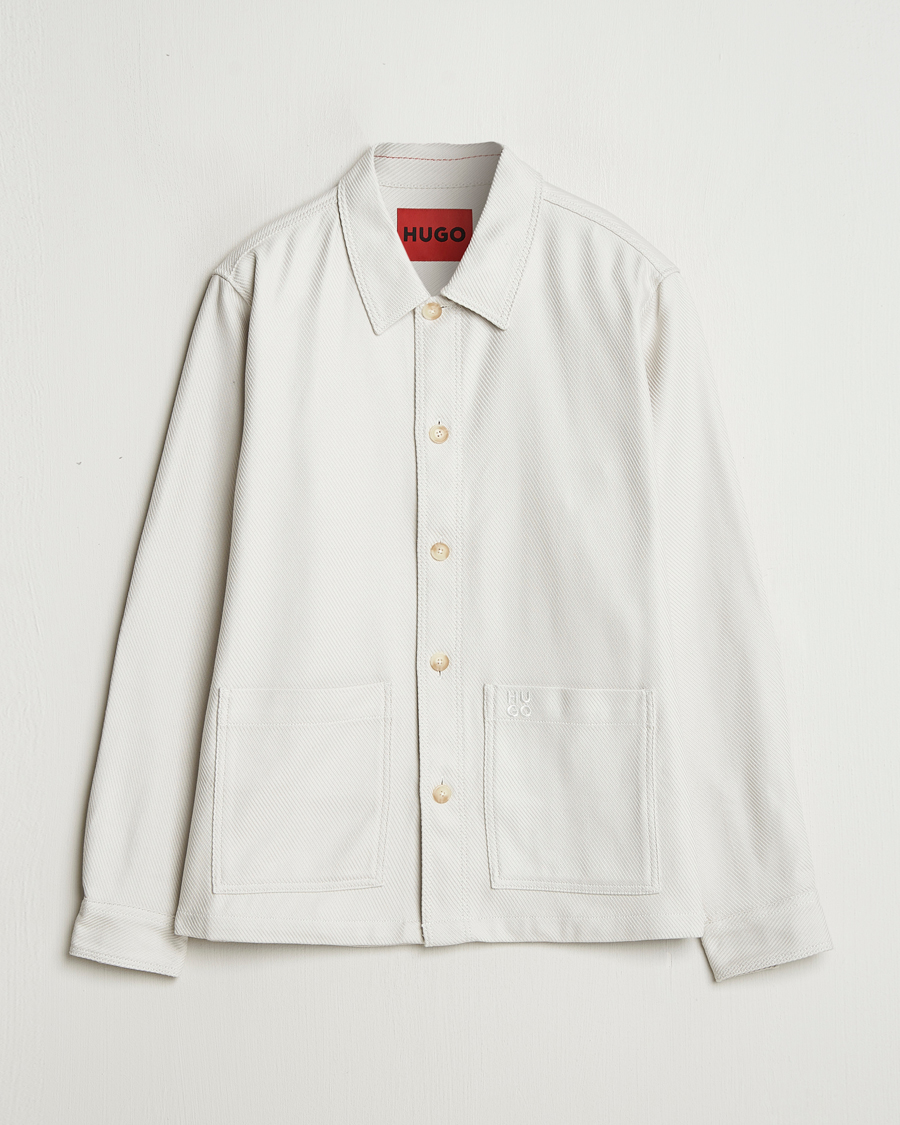 Men | Shirts | HUGO | Ekrel Overshirt Off White