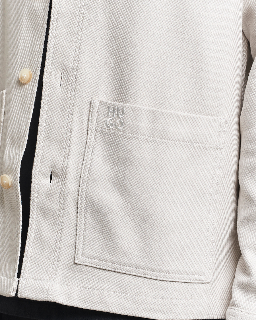 Men | Shirts | HUGO | Ekrel Overshirt Off White
