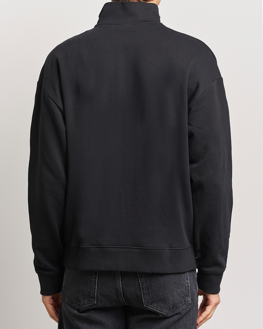 Men | Sweaters & Knitwear | HUGO | Durty Half Zip Sweatshirt Black