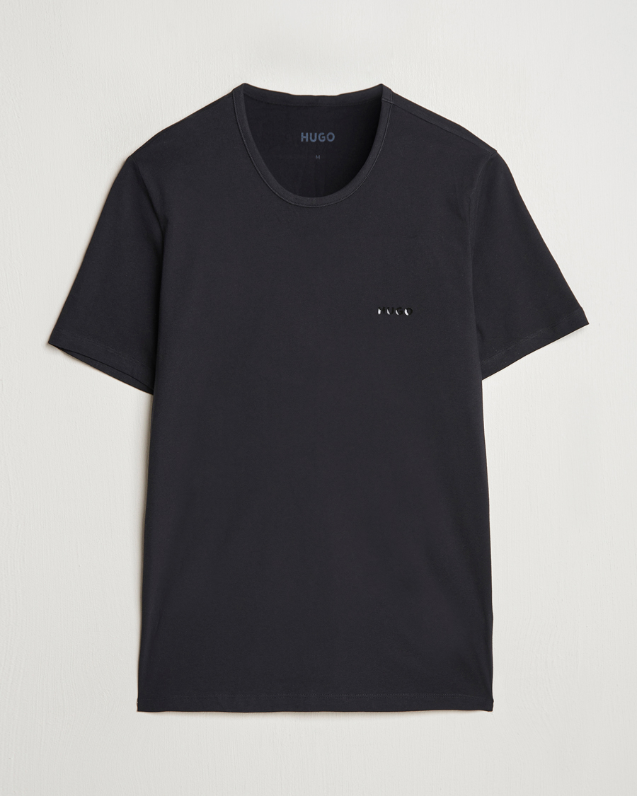 Men | T-Shirts | HUGO | 3-Pack Crew Neck T-Shirt Black