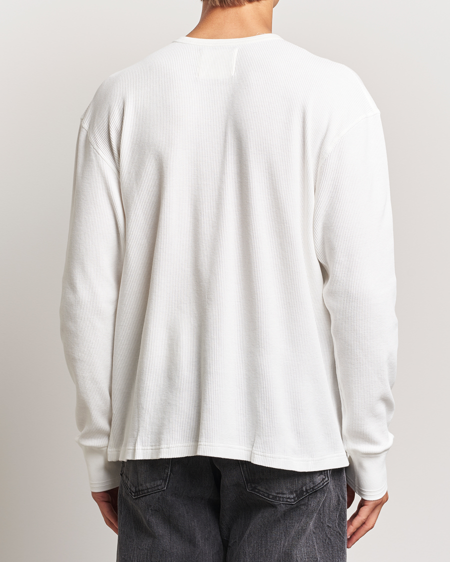 Men | Sweaters & Knitwear | Jeanerica | Jean Waflle Texture Sweater Natural White