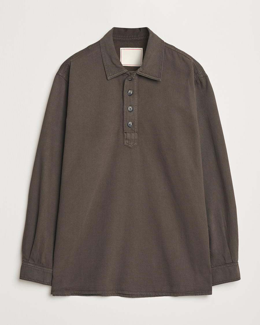 Men | Shirts | Jeanerica | Lala Popover Shirt Warm Grey