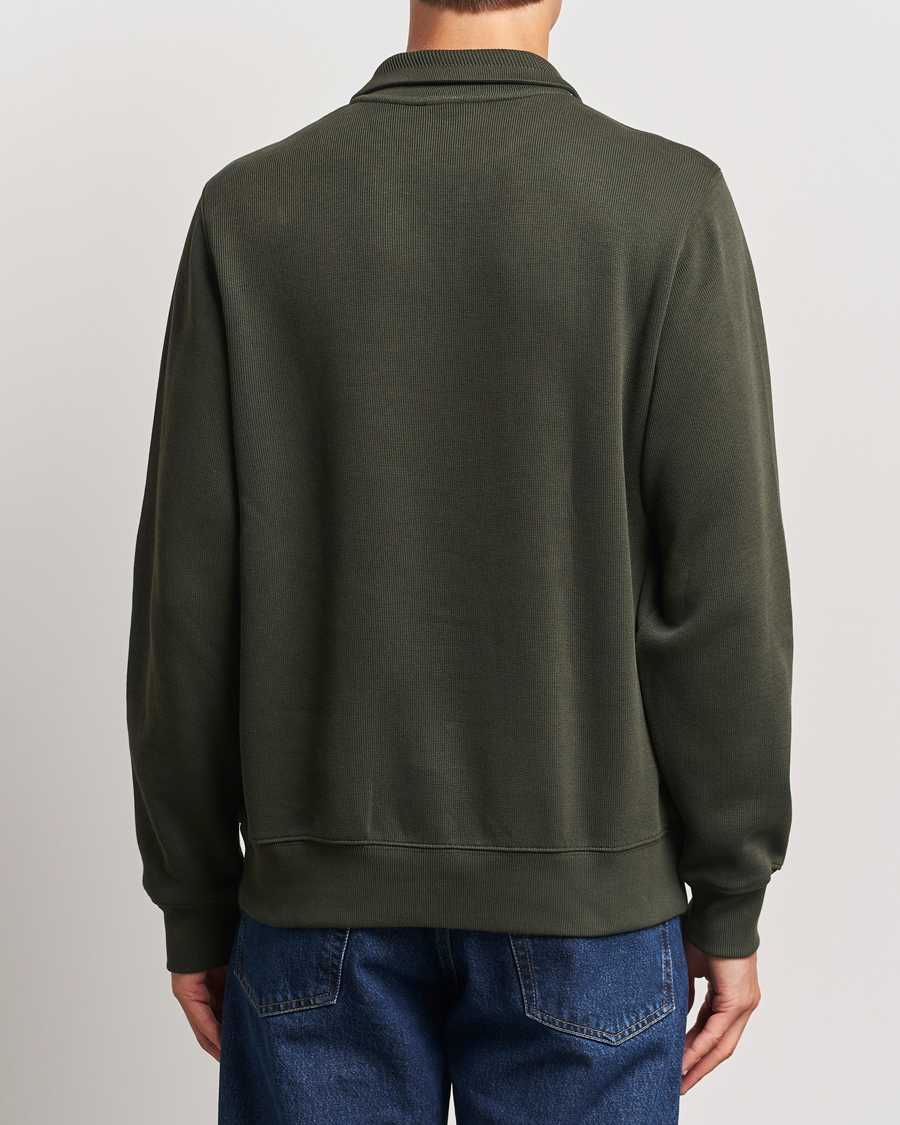 Men | Sweaters & Knitwear | Lacoste | Rib Interlock Half Zip Sapwood