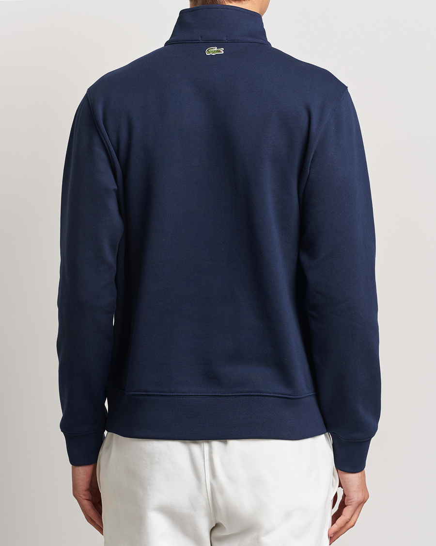 Men | Sweaters & Knitwear | Lacoste | Paris Half Zip Sweatshirt Navy
