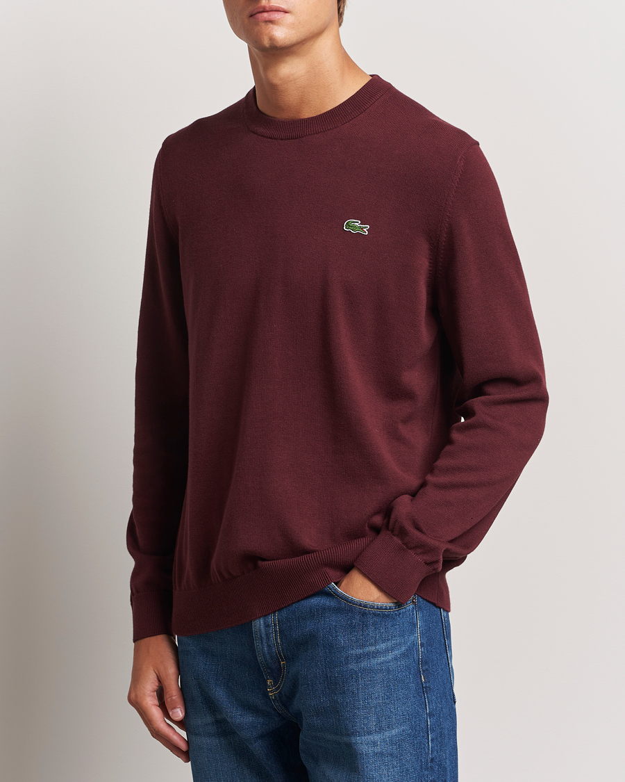 Men | Sweaters & Knitwear | Lacoste | Cotton Knitted Sweater Espresso