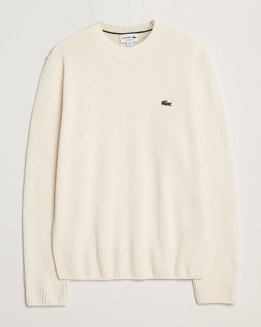 Men | Sweaters & Knitwear | Lacoste | Carded Wool Crew Neck Lapland