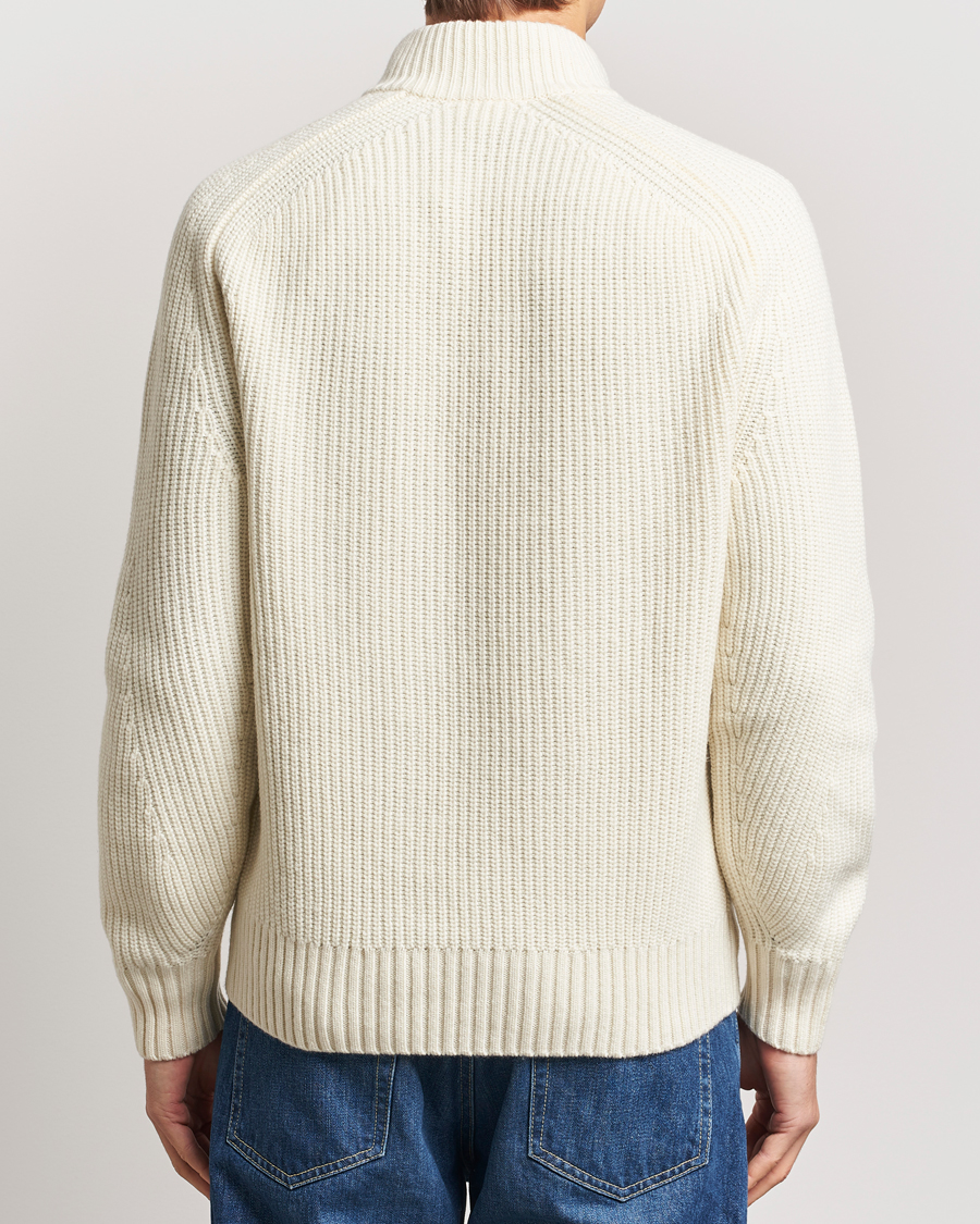 Men | Sweaters & Knitwear | Lacoste | Heavy Knitted Wool Half Zip Lapland