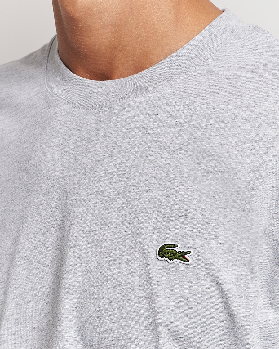 Men | T-Shirts | Lacoste | Crew Neck T-Shirt Silver Chine