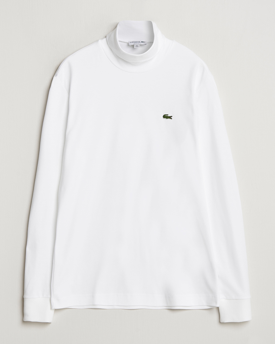 Men | Sweaters & Knitwear | Lacoste | Interlock Cotton Rollneck White