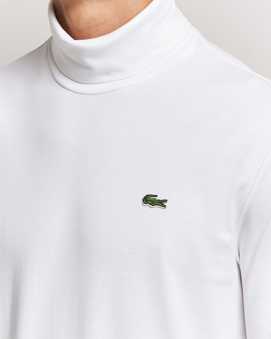 Men | Sweaters & Knitwear | Lacoste | Interlock Cotton Rollneck White