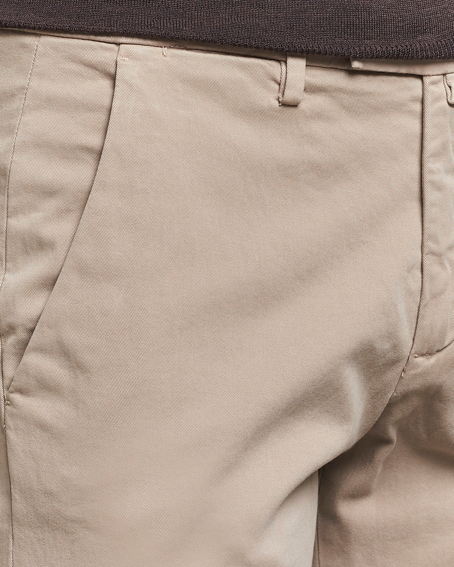 Men | Trousers | Briglia 1949 | Slim Fit Cotton Stretch Chino Beige