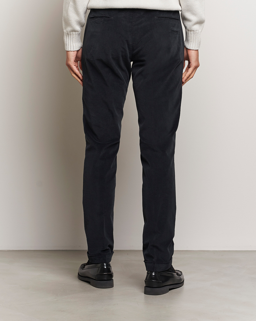 Men | Trousers | Briglia 1949 | Slim Fit Corduroy Trousers Black