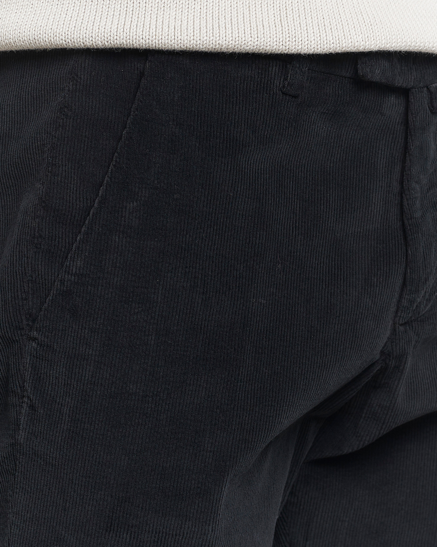 Men | Trousers | Briglia 1949 | Slim Fit Corduroy Trousers Black