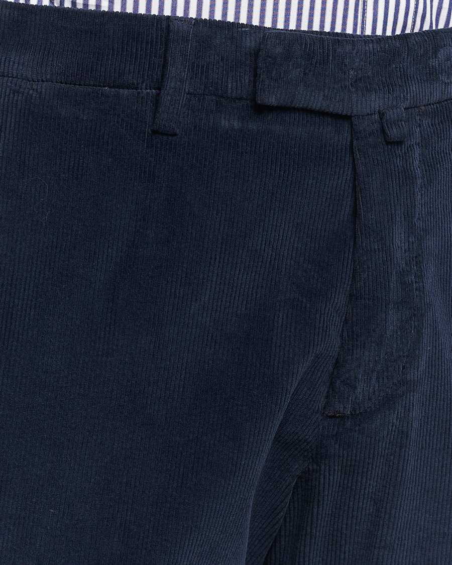 Men | Trousers | Briglia 1949 | Slim Fit Corduroy Trousers Navy
