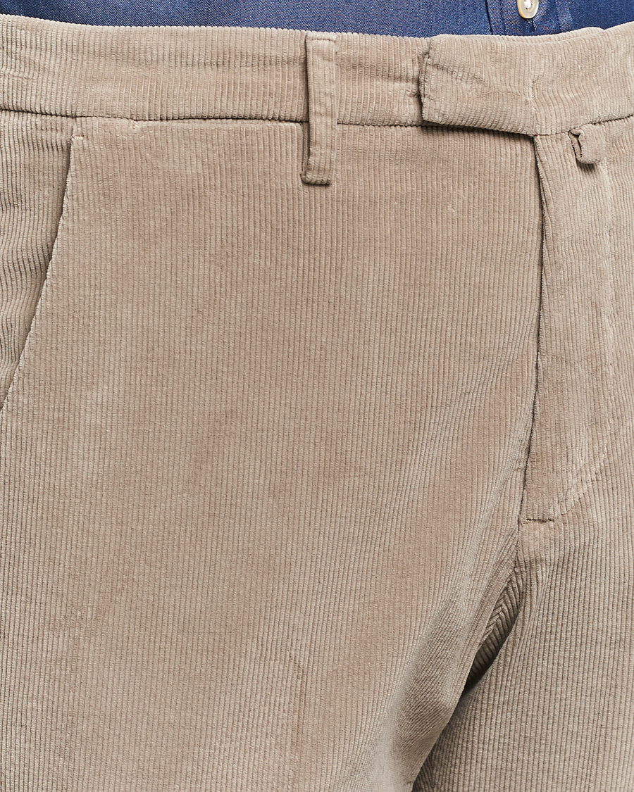 Men | Trousers | Briglia 1949 | Slim Fit Corduroy Trousers Beige