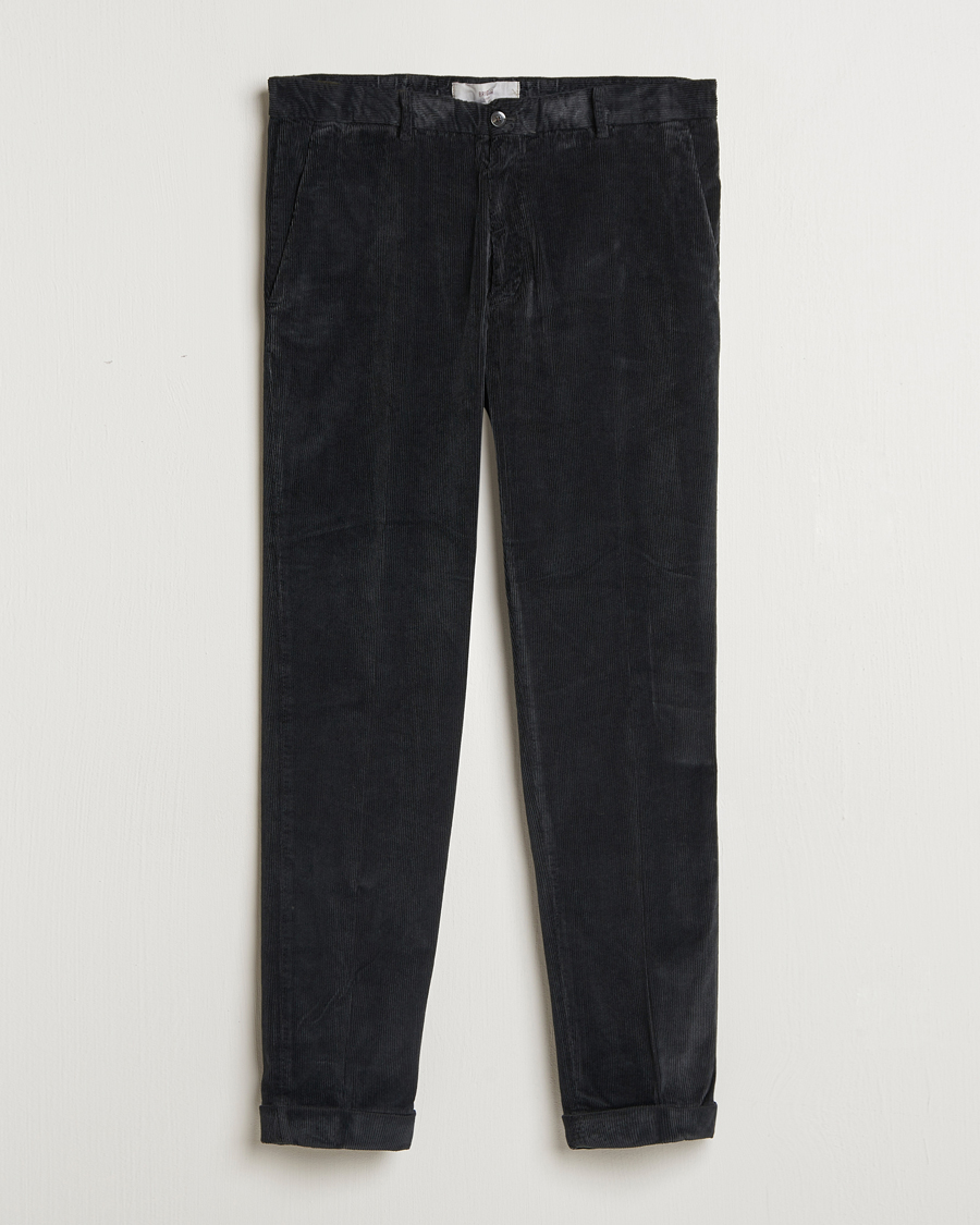 Men | Trousers | Briglia 1949 | Easy Fit Corduroy Trousers Black