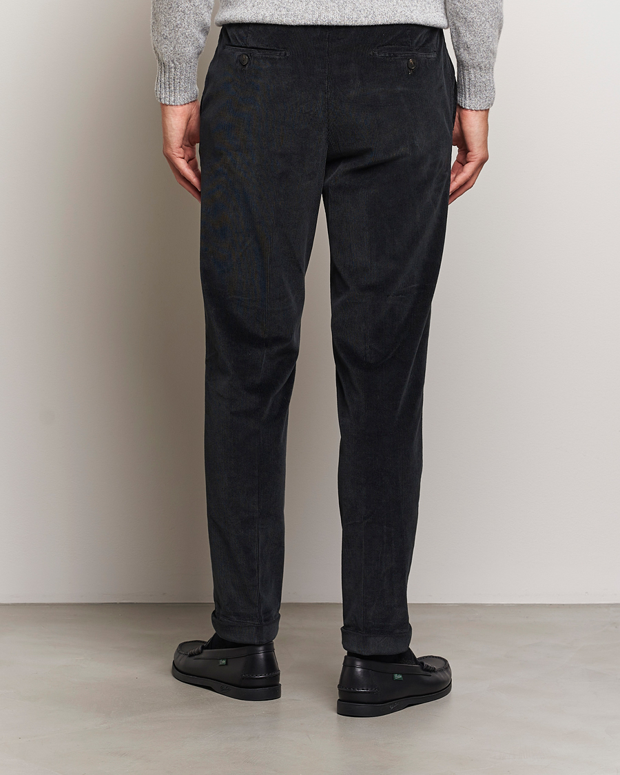 Men | Trousers | Briglia 1949 | Easy Fit Corduroy Trousers Black