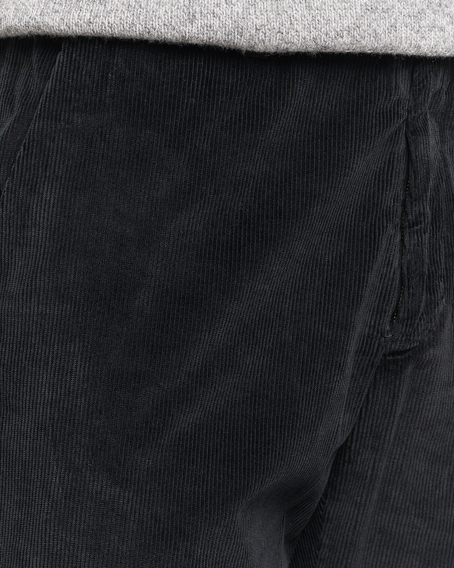 Men | Trousers | Briglia 1949 | Easy Fit Corduroy Trousers Black