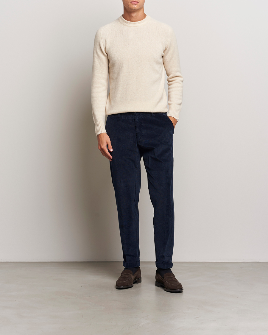 Men | Trousers | Briglia 1949 | Easy Fit Corduroy Trousers Navy