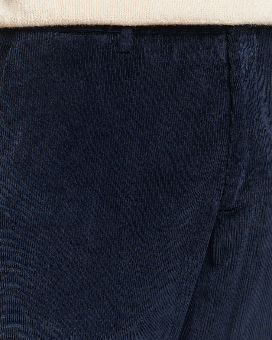 Men | Trousers | Briglia 1949 | Easy Fit Corduroy Trousers Navy