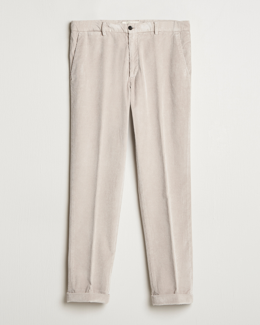 Men | Trousers | Briglia 1949 | Easy Fit Corduroy Trousers Beige