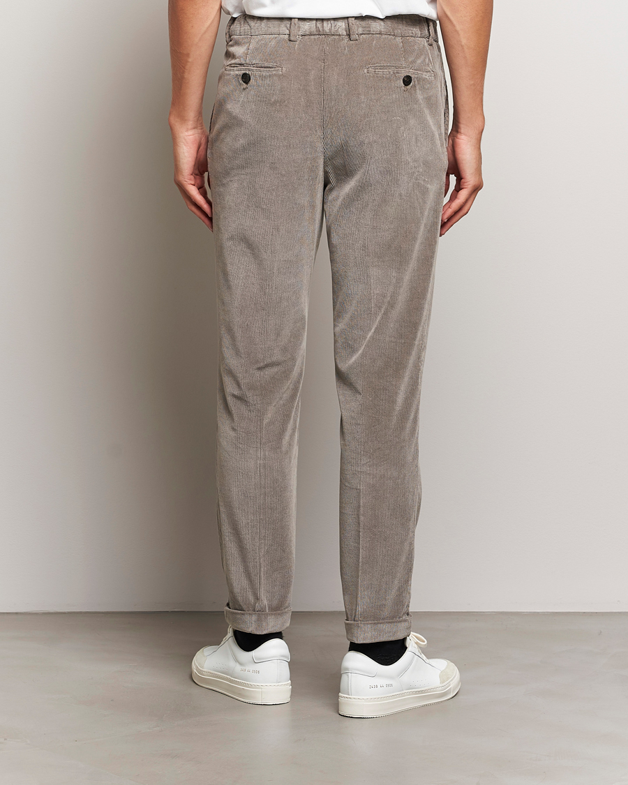 Men | Trousers | Briglia 1949 | Easy Fit Corduroy Trousers Taupe