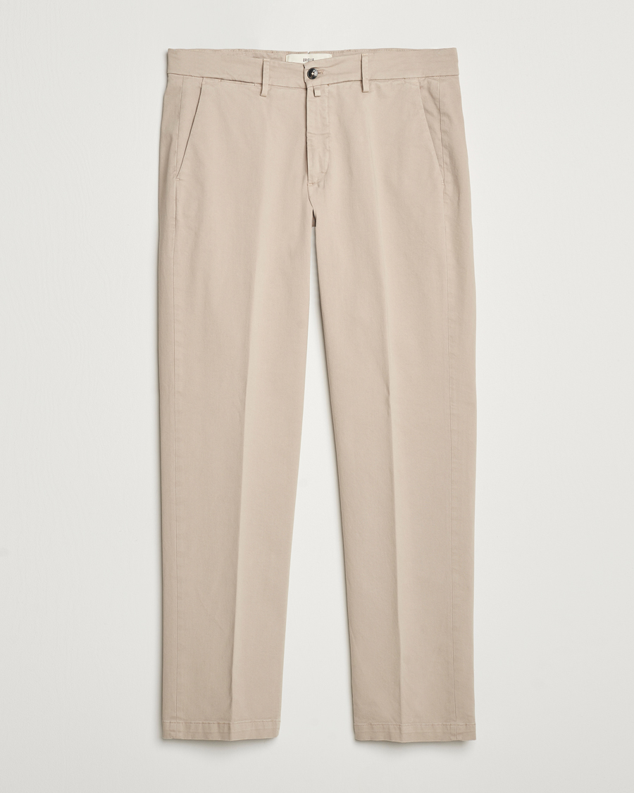 Men | Trousers | Briglia 1949 | Soho Tailored Easy Fit Chino Beige