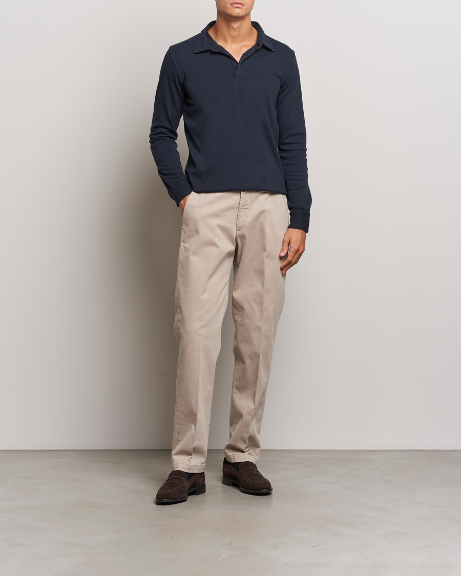 Men | Trousers | Briglia 1949 | Soho Tailored Easy Fit Chino Beige