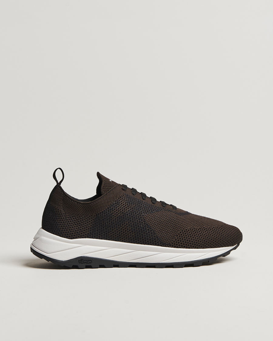 Men | Kiton Running Sneakers Dark Brown | Kiton | Running Sneakers Dark Brown