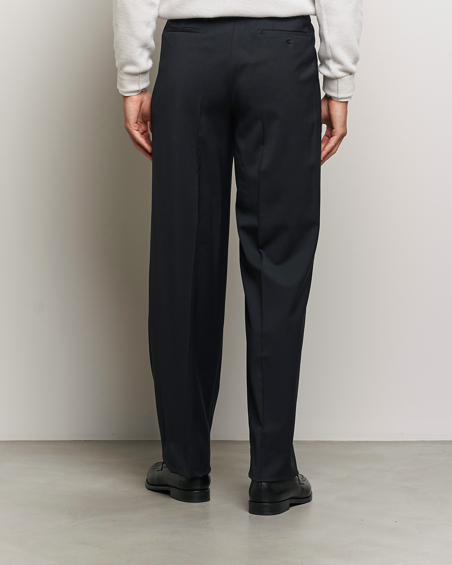 Men | Trousers | Brioni | Pleated Wool Trousers Navy