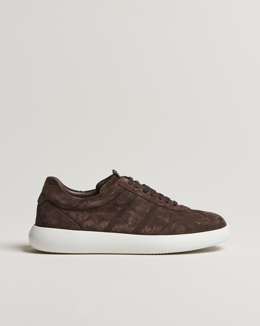 Men | Brioni Cassetta Sneakers Dark Brown Suede | Brioni | Cassetta Sneakers Dark Brown Suede