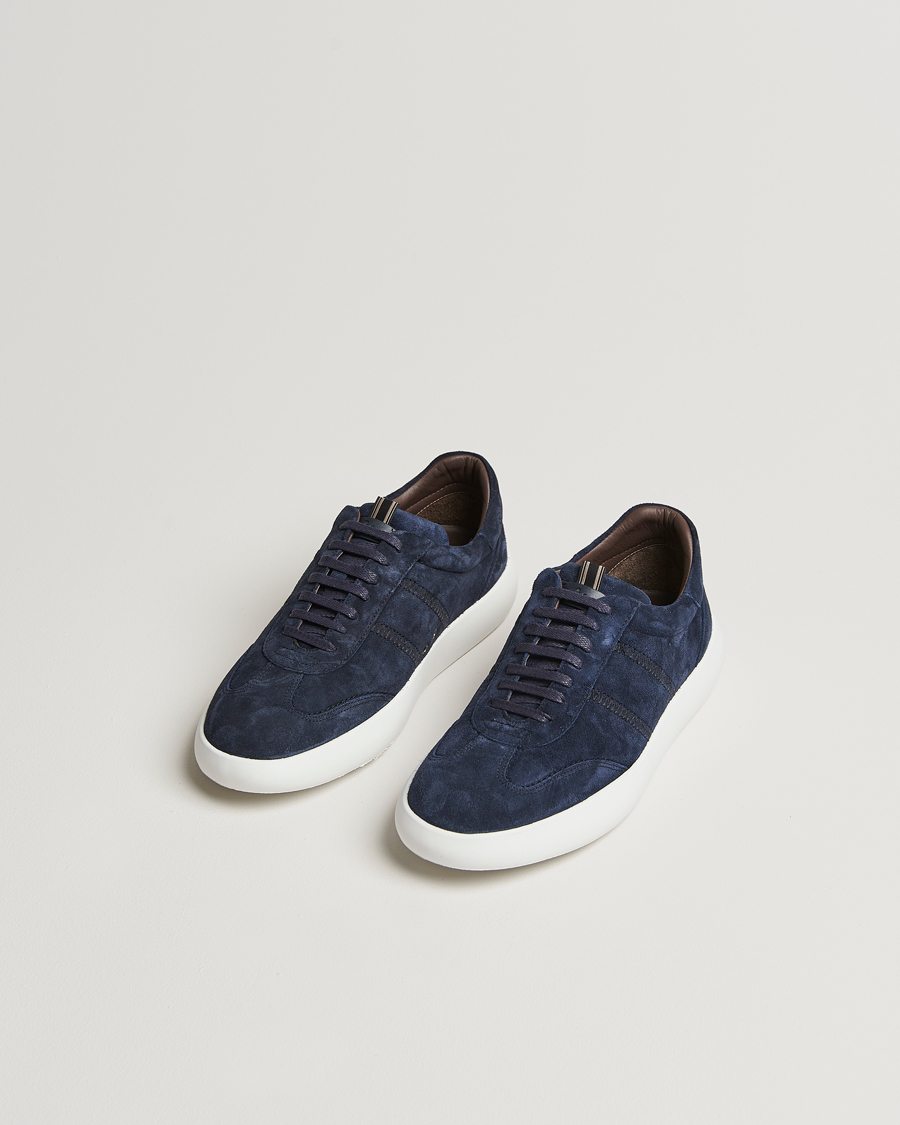 Men | Brioni Cassetta Sneakers Navy Suede | Brioni | Cassetta Sneakers Navy Suede