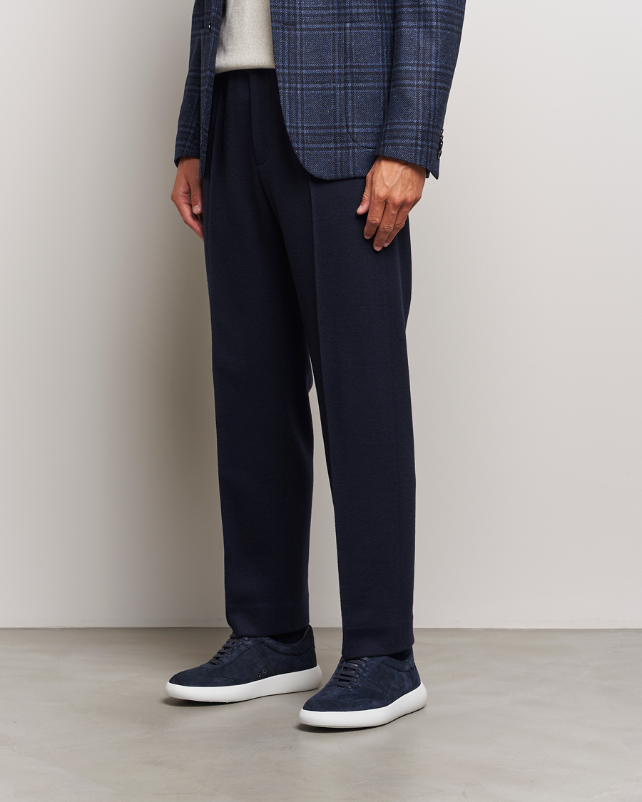 Men | Brioni Cassetta Sneakers Navy Suede | Brioni | Cassetta Sneakers Navy Suede