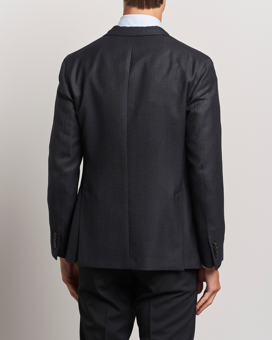 Men | Blazers | Boglioli | K Jacket Wool Hopsack Blazer Charcoal