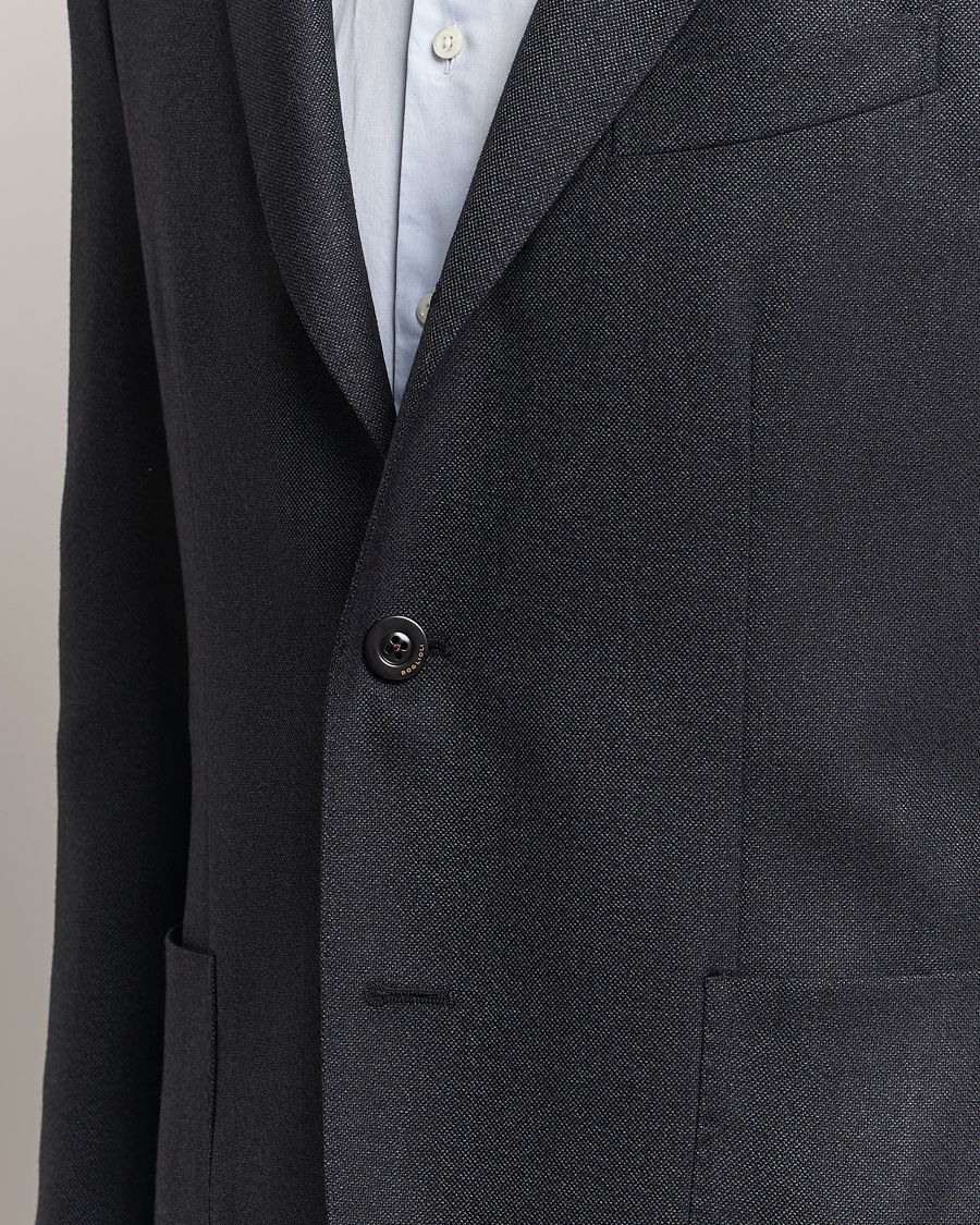 Men | Blazers | Boglioli | K Jacket Wool Hopsack Blazer Charcoal