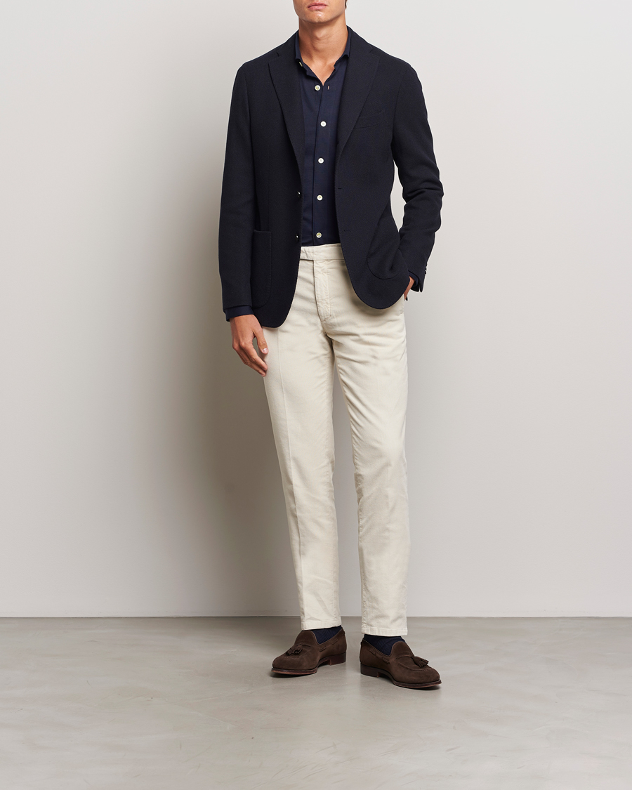 Men | Blazers | Boglioli | K Jacket Wool/Cashmere Blazer Navy