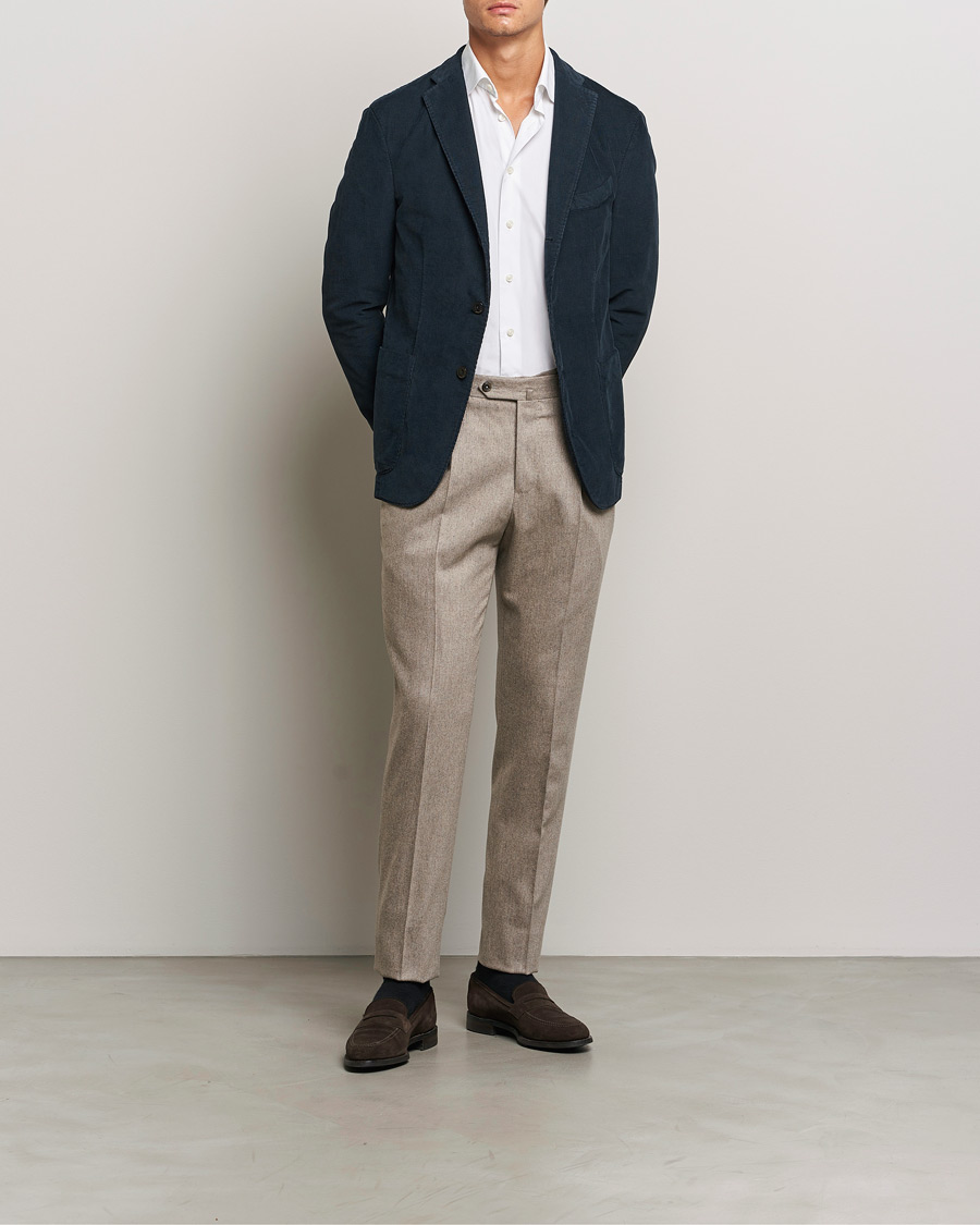 Men | Blazers | Boglioli | K Jacket Corduroy Blazer Navy
